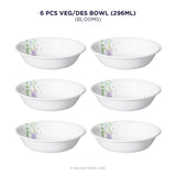 Corelle Asia Collection Blooms 296 ml Dessert Bowl Pack Of 6