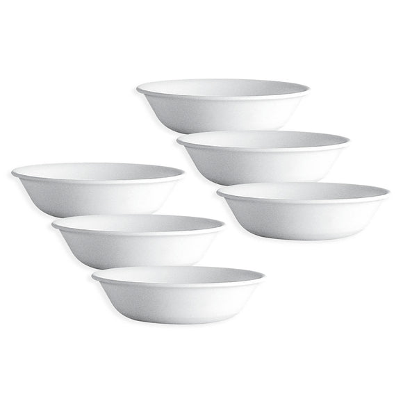 Corelle Winter Frost White 6pcs 296ml Vegetable Dessert Bowl