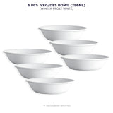 Corelle Winter Frost White 6pcs 296ml Vegetable Dessert Bowl