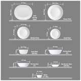 Corelle Winter Frost White 6pcs 296ml Vegetable Dessert Bowl