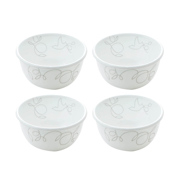 CORELLE Livingware Plus Morning Breeze 325 ml Soup Bowl Pack of 4