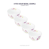 Corelle Corelle Asia Collection Violet Mist 325 ml Soup Bowl Pack of 4