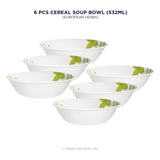 Corelle Corelle Asia Collection European Herbs 532 ml Soup Bowl Pack Of 6