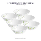 Corelle Livingware Plus Green Delight 532 ml Soup Bowl Pack Of 6