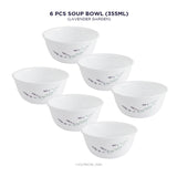 Corelle Asia Round Lavender Garden 6 Pcs Soup Bowl (355ml)