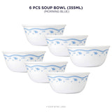Corelle Livingware Morning Blue 355 ml Soup Bowl Pack Of 6