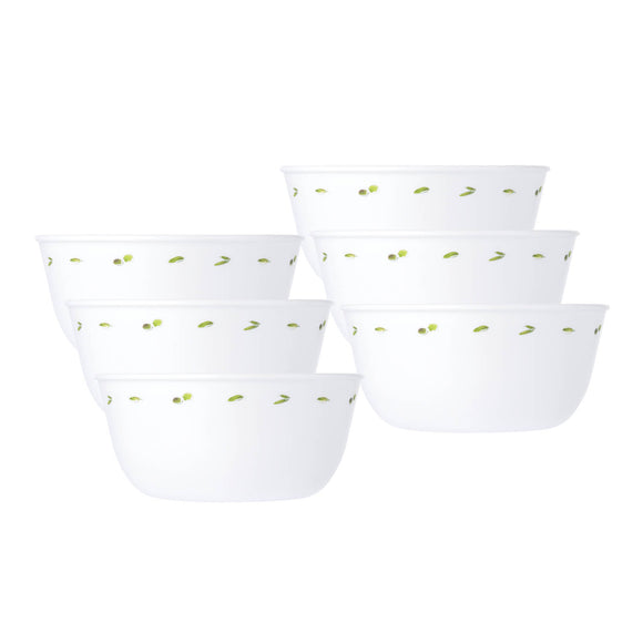 Corelle Livingware Round Olive Garden 6 Pcs Soup Bowl (355ml)