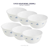 Corelle Livingware Secret Garden 355 ml Soup Bowl Pack Of 6
