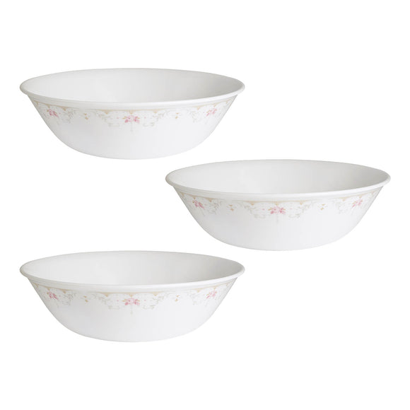 Corelle Asia Collection Gold Series Blooming Pink 950 ml Serving Bowl Pack of 3