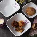 Corelle Asia Square Round Collection Warm Pansies Square Round 32oz Bowl