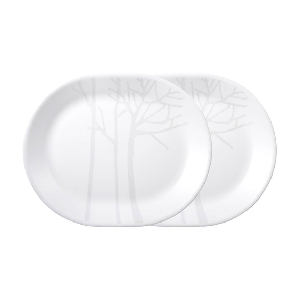 Corelle Asia Collection Gold Series Frost 31 cm Oval Serving Platter Pack of 2