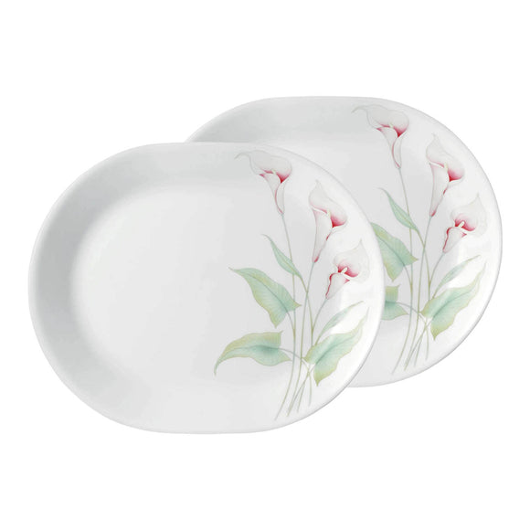 Corelle Corelle Asia Collection Lilyville 31 cm Oval Serving Platter Pack of 2