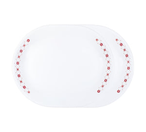 Corelle Livingware Crown 31cm Oval Serving Platter Pack of 2