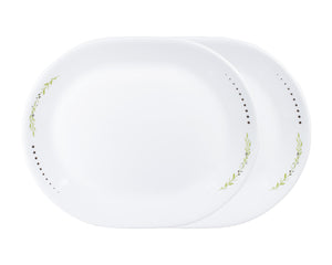 Corelle Livingware Herbs 31cm Oval Serving Platter Pack of 2