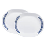 Corelle Livingware Wheeler Diamond 31cm Oval Serving Platter Pack of 2