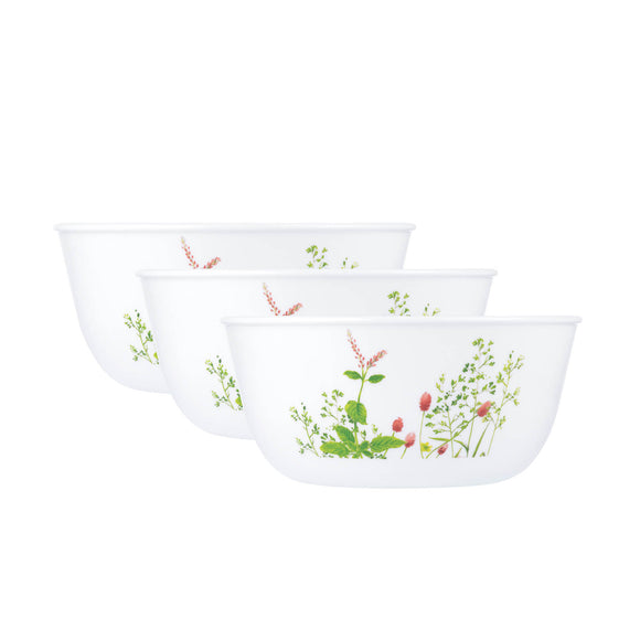 Corelle Corelle Asia Collection Provence Garden 828 ml Curry Bowl/Noodle Bowl Pack of 3