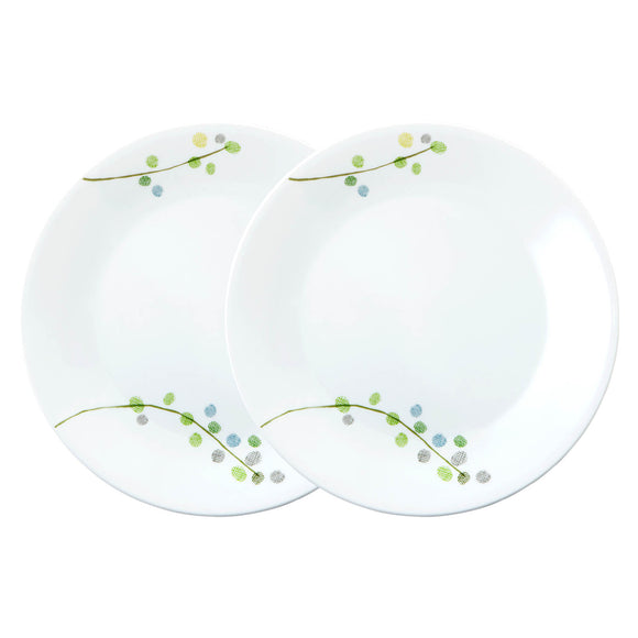 Corelle Livingware Plus Green Delight 26 cm Dinner Plate Pack of 2