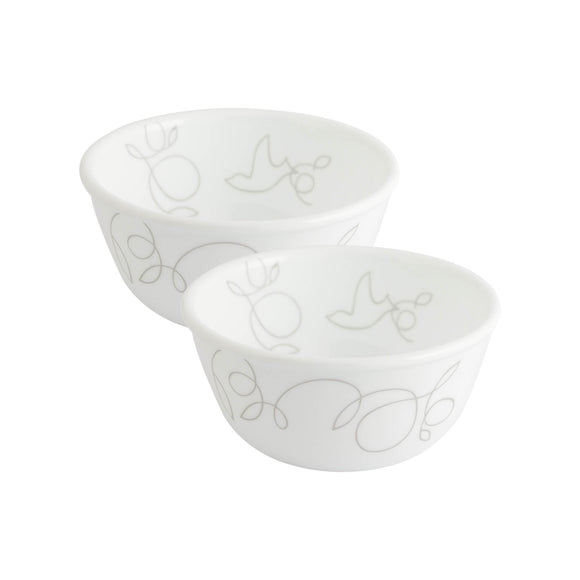 Corelle Livingware Plus Morning Breeze 828 ml Curry Bowl/Noodle Bowl Pack of 2