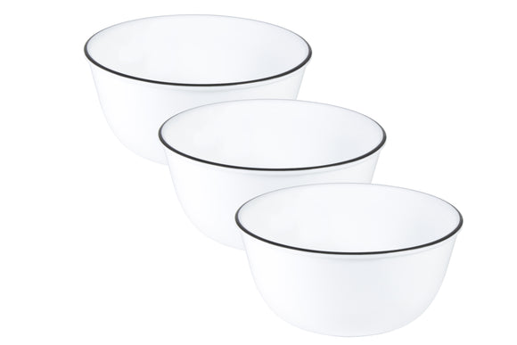 Corelle Livingware City Block 828ml Curry Bowl Pack of 3