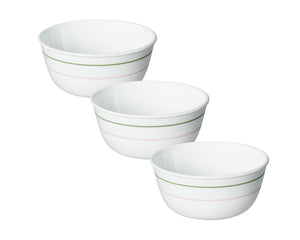 Corelle Livingware Double Ring Green 828ml Curry Bowl Pack of 3