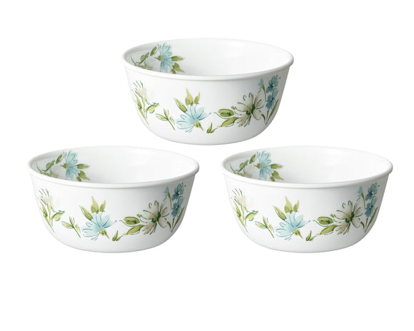 Corelle Asia Collection Fairy Flora 828ml Curry Bowl Pack of 3