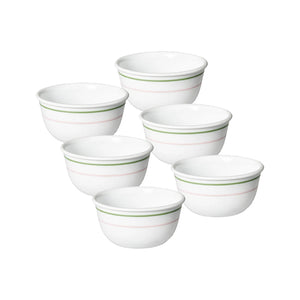 Corelle Livingware Double Ring Green 325ml Soup Bowl Pack of 6