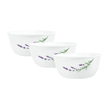 Corelle Asia Collection Lavender Garden 828ml Curry Bowl Pack of 3