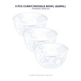 Corelle Livingware Plus Morning Breeze 828ml Curry Bowl Pack of 3