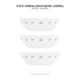 Corelle Livingware Secret Garden 532ml Soup Bowl Pack of 3