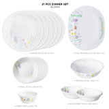 Corelle Blooms 21 Pc Dinner Set