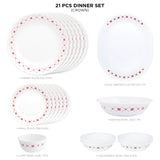 Corelle Crown 21 Pcs Dinner Set