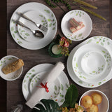 Corelle Asia Round Green Breeze 21 Pcs Dinner Set