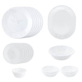 Corelle 21 Pcs Dinner Set Morning Breeze Microwave & Dishwasher Safe