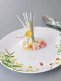 Corelle Asia Collection Provence Garden Oval Serving Platter (1Pc) & 177ml Katori (2Pcs) Pack of 3