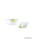 Corelle Asia Collection Provence Garden Oval Serving Platter (1Pc) & 177ml Katori (2Pcs) Pack of 3