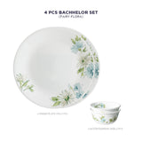 Corelle Asia Collection Fairy Flora 26cm Dinner Plate (2Pcs) & 177ml Katori (2Pcs) Pack of 4