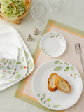 Corelle Asia Collection Green Breeze 26cm Dinner Plate (2Pcs) & 177ml Katori (2Pcs) Pack of 4