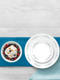 Corelle Livingware English Garden 26cm Dinner Plate (2Pcs) & 177ml Katori (2Pcs) Pack of 4