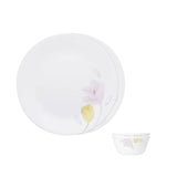 Corelle Livingware Elegance 4 Pcs Bachelor Set | 26cm Dinner Plate (2Pcs) & 177ml Katori (2Pcs)