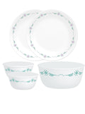 Corelle Livingware English Garden 26cm Dinner Plates, 177ml Katori & 828ml Curry Bowl Pack of 5