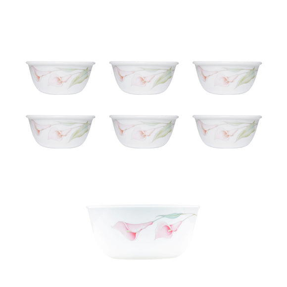 Corelle  Asia Collection Lilyville 6 177ml Katori & 1 828ml Curry Bowl (Pack of 7)