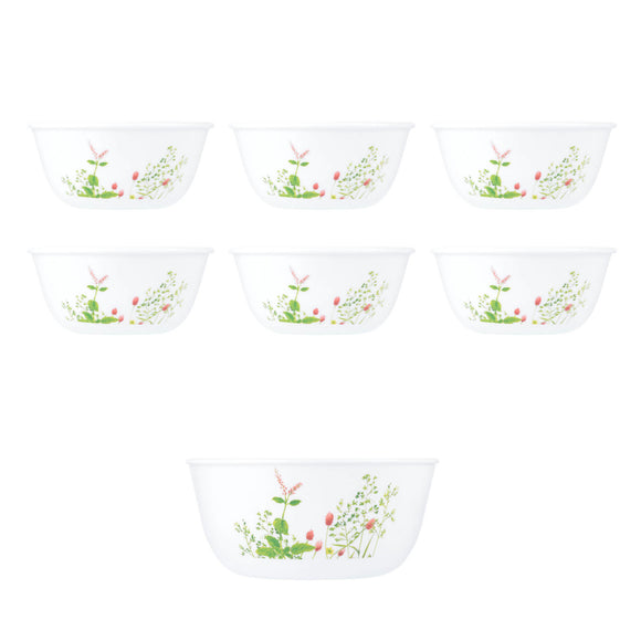 Corelle  Asia Collection Provence Garden 6 177ml Katori & 1 828ml Curry Bowl (Pack of 7)