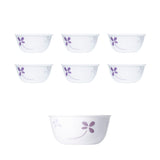Corelle  Asia Collection Warm Pansies 6 177ml Katori & 1 828ml Curry Bowl (Pack of 7)