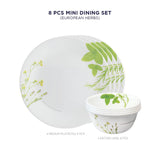 Corelle Asia Collection European Herbs (Pack of 8)