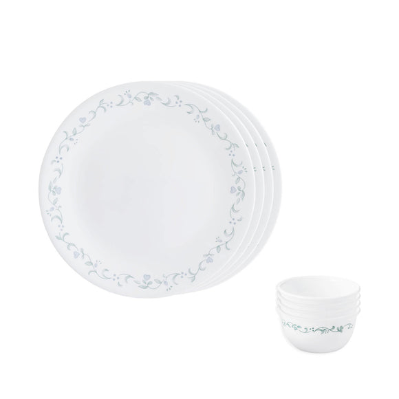 Corelle Country Cottage Glass 8Pcs Dinner Set, Multicolor