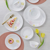 Corelle Livingware Plus Elegance 4 26cm Dinner Plates, 4 177ml Katori & 1 828ml Curry Bowl (Pack of 9)