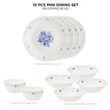 Corelle Asia Round Blooming Blue 10 Pcs Mini Dining Set (VDB)