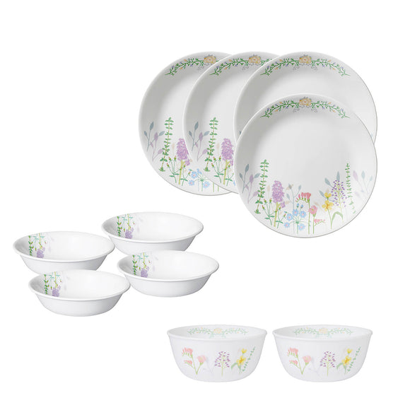 Corelle  Asia Collection Blooms Basic / Mini / Starter Set (Pack of 10)