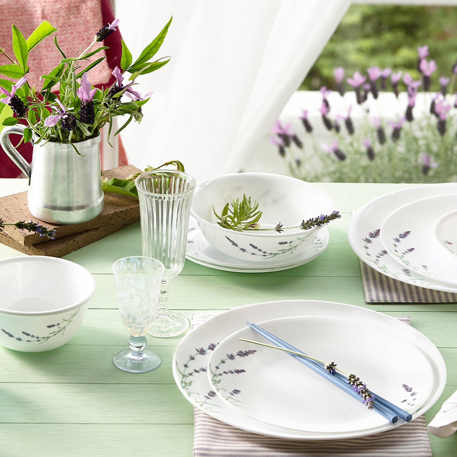 Corelle Asia Collection Lavender Garden Basic Mini Starter Set