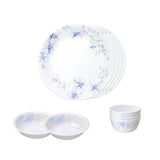 Corelle  Asia Collection Lapinue Basic / Mini / Starter Set (Pack of 10) 4 26cm Dinner Plates, 4 296ml Dessert Bowls, 2 828ml Curry Bowls